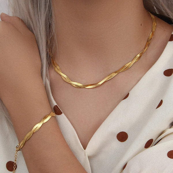 Conjunto Beleza Singular Colar e Pulseira