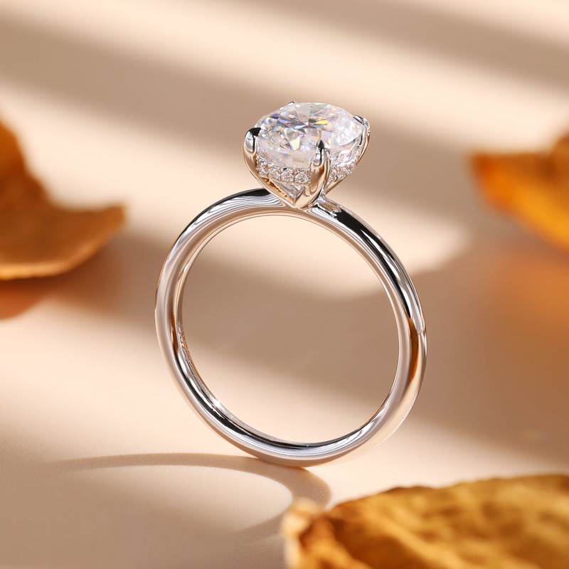 Anel Prata 925 Com Pedra de Moissanite Legitima